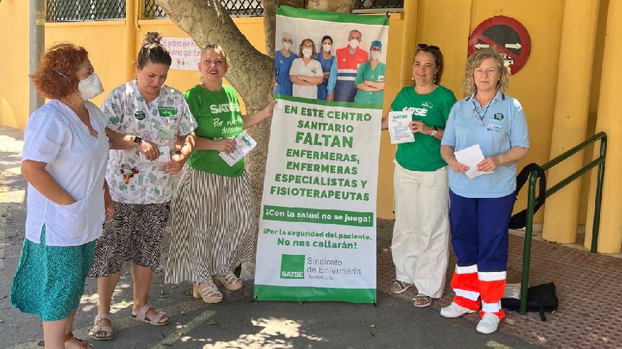 Campaña en un centro de salud de Almería.